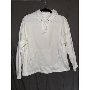 Men’s H&M Regular Fit Hoodie Small White Long Sleeved Fleece Lined